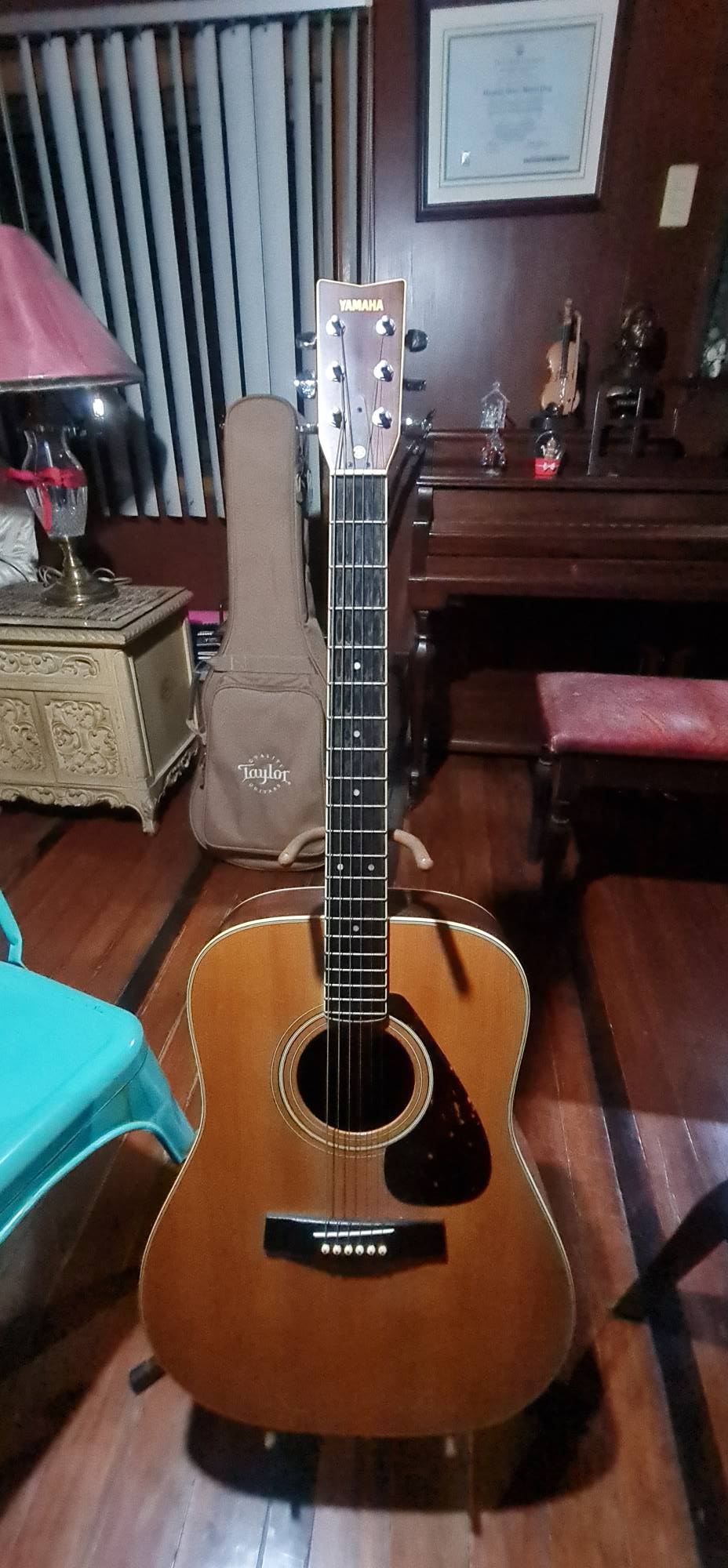 Vintage 1976 Yamaha FG151 Orange Label Acoustic Guitar