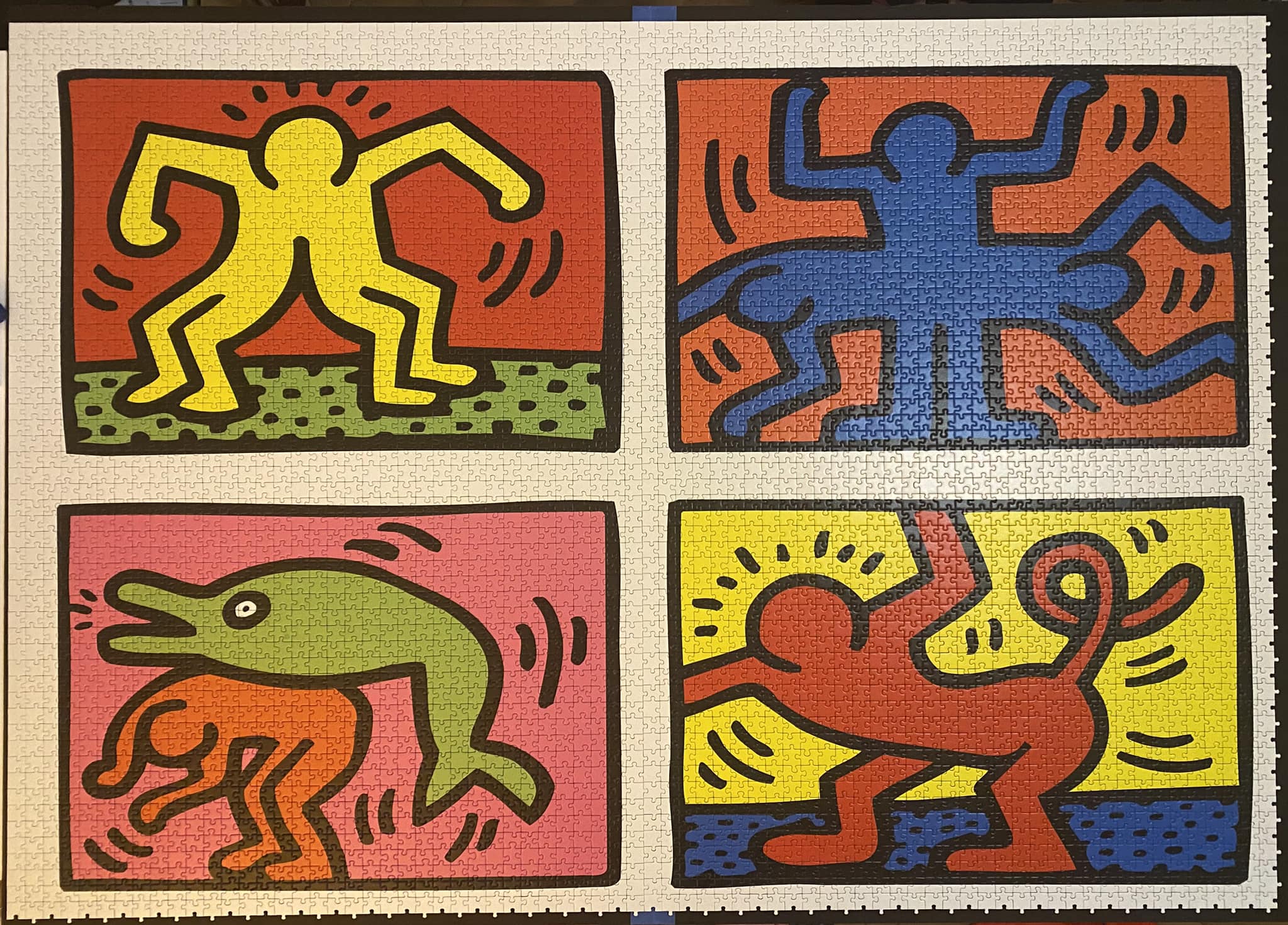 Finishing the 32k Ravensburger Keith Haring Double Retrospect