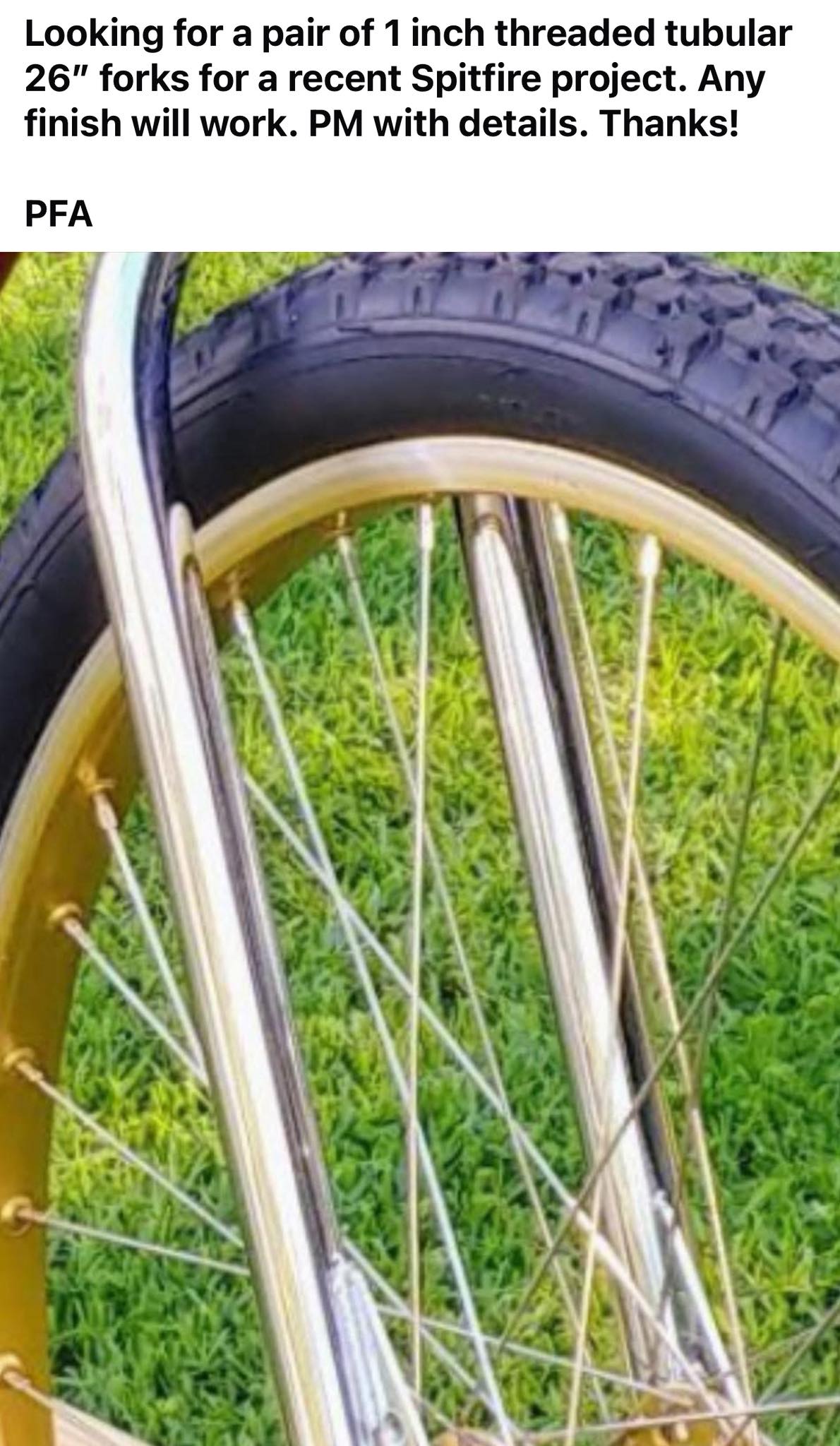 Fourche Avant Vintage TANGE TRX CH-MO Pour BMX Old School - Années 80 - Made In Japan