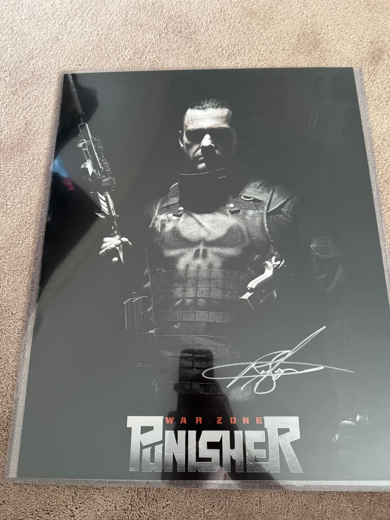 Dolph Lundgren signed 11x13 mini poster