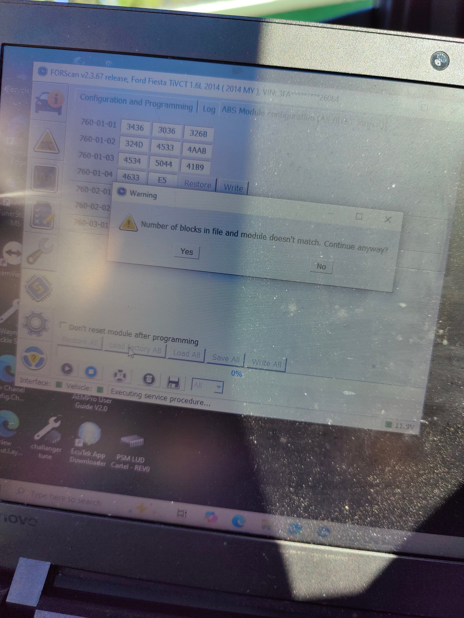How to clear ABS code 3002 after module install with FORScan