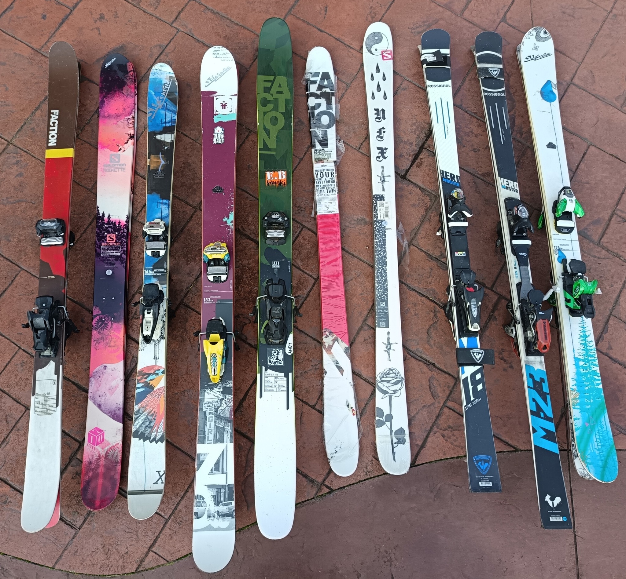 Scored 2024 Faction Prodigy 1 skis with Strive 11 bindings