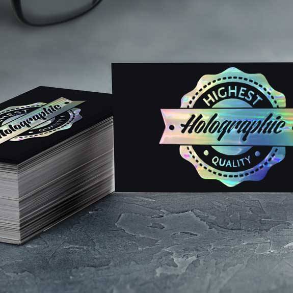 holographic foil business card Cards | Clear Transparent Plastic Let us help you ensure that your first impression is as vibrant and impactful as you are. Holographic Metallic Foil Business Card
