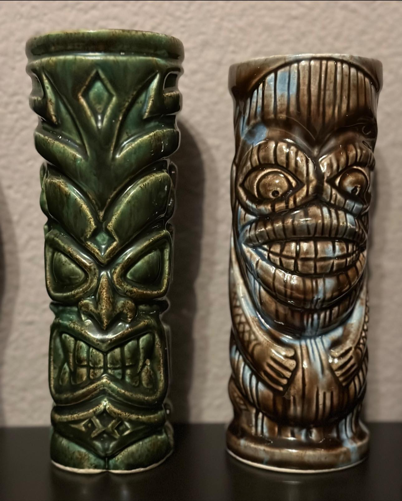 Shag and Tiki Farm mug collection from 2000