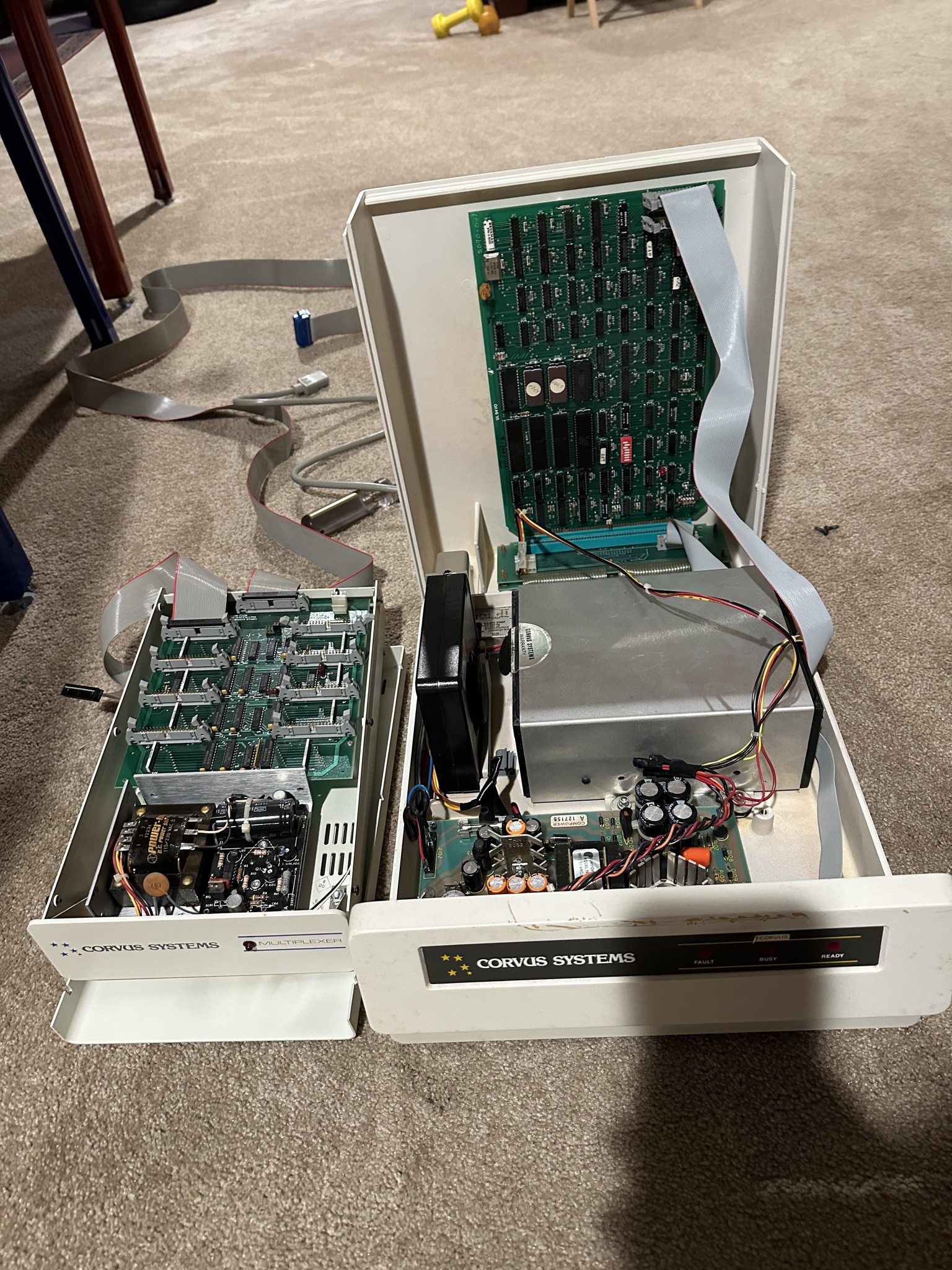 Inside a 1982 Corvus 5 MB drive