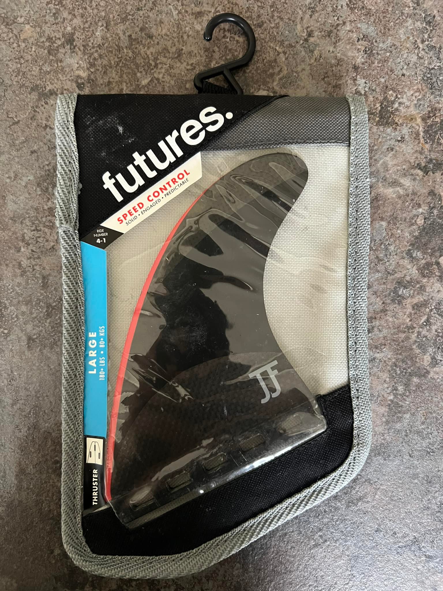 FUTURES JOHN JOHN FLORENCE TECHFLEX THRUSTER FINS - LARGE. Like 