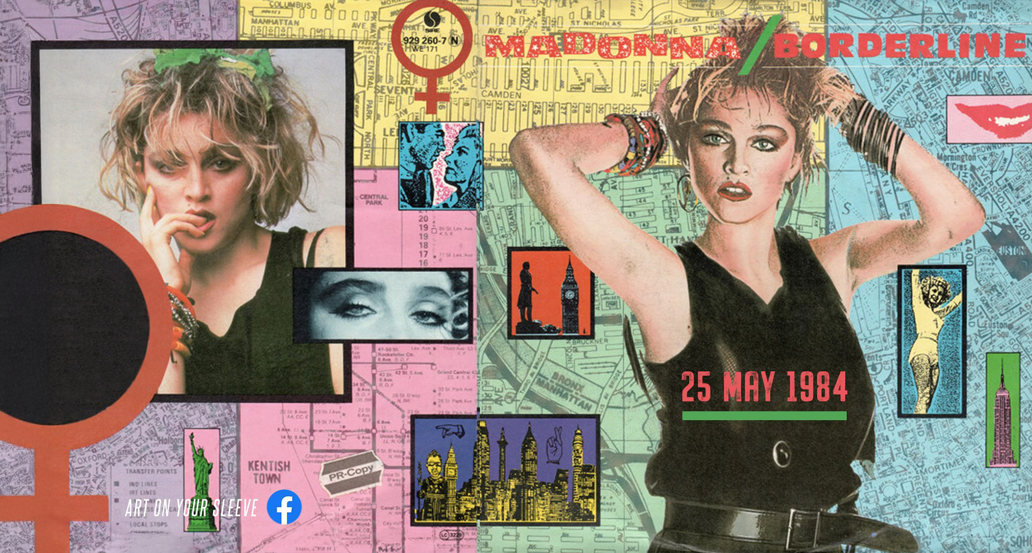 Madonna's Borderline 12-inch remix single from 1984