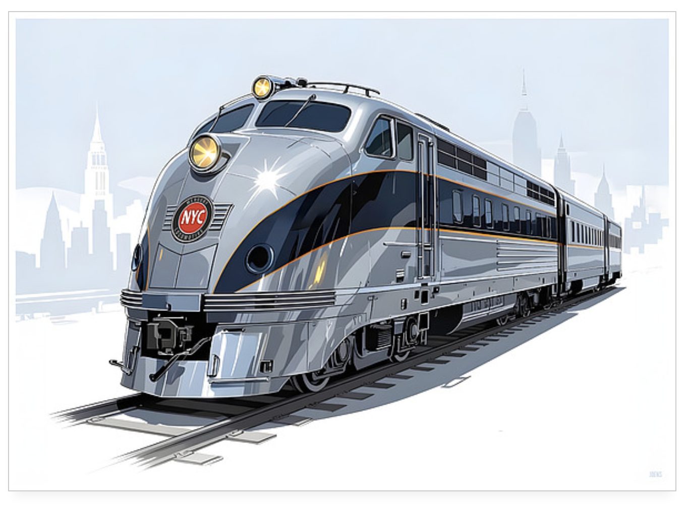 Henry Dreyfuss' iconic Mercury streamliner train design