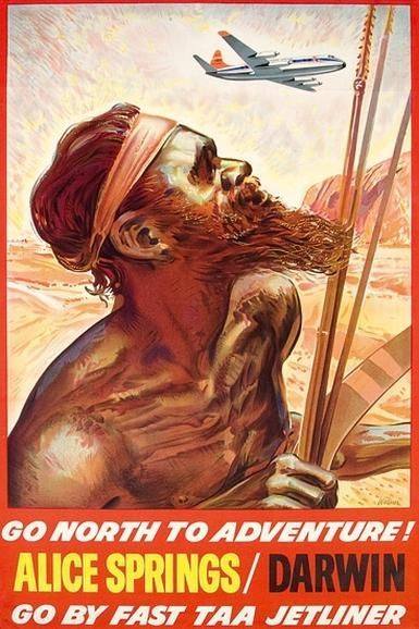 An old Australia Travel Ad Poster NAOUNL GO NORTH to ADVENTURE
