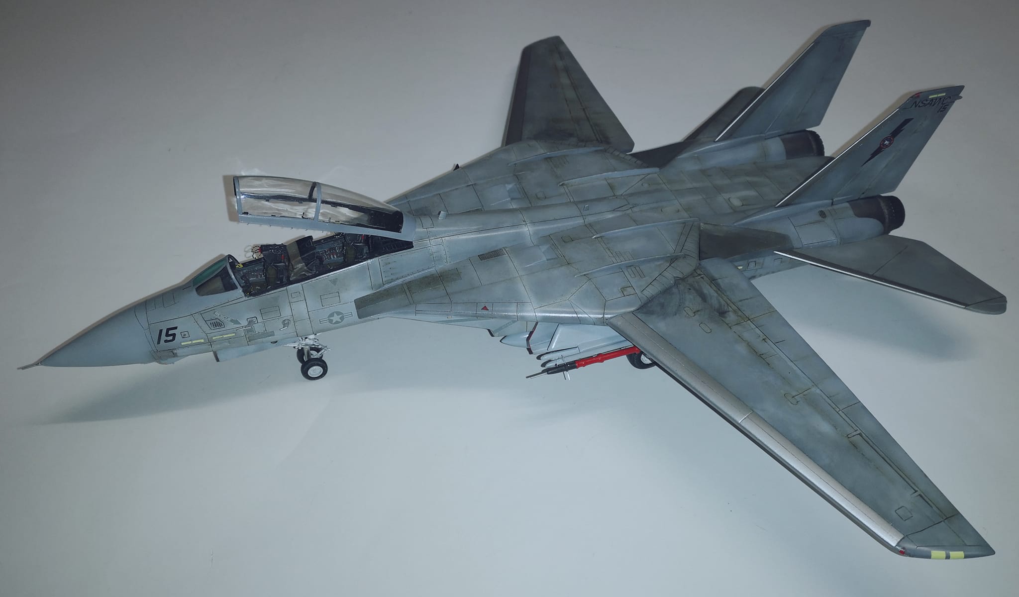 Ornamento Albero F-14A Tomcat VX-4 Black Bunny - Diecast Corgi Top Gun 1:160