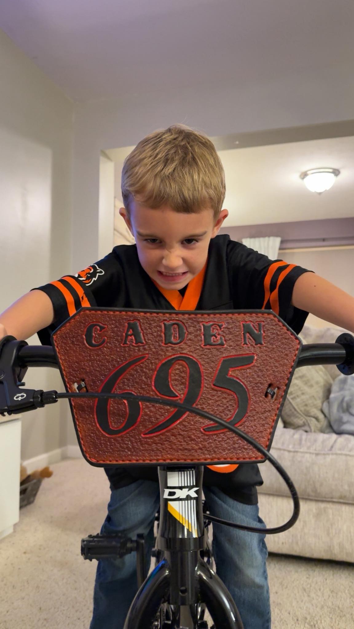 Making a bmx number plate