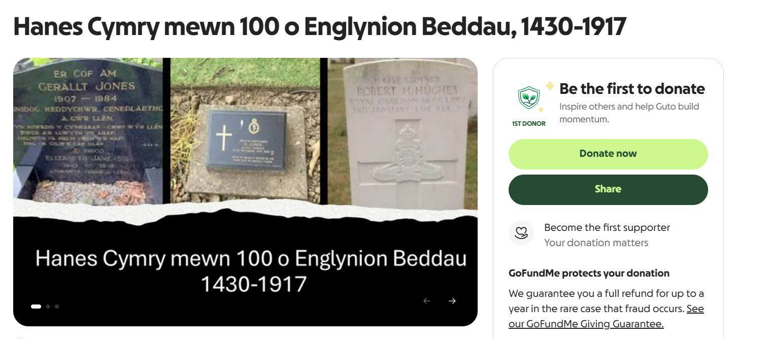 Englyn Bedd | https://www.gofundme.com/f/hanes-cymry-mewn-100-o ...