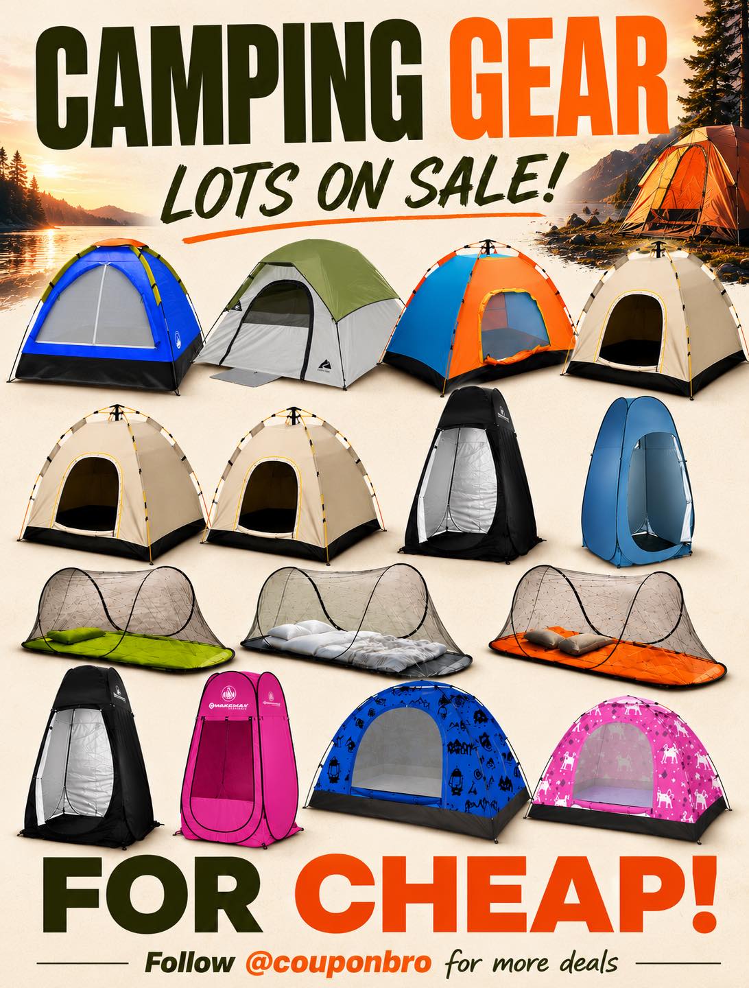 camping kochgeschirr Set für 1-2 Personen, Camping Geschirr Set aus Aluminium, Tragbare Camping Topf Pfanne Set mit Faltbare Besteck, Besteck Outdoor Topfset für Kochgeschirr Reisen Wandern Sport & Freizeit Variante:2er-Pack D20 Don't Pay $80, Get