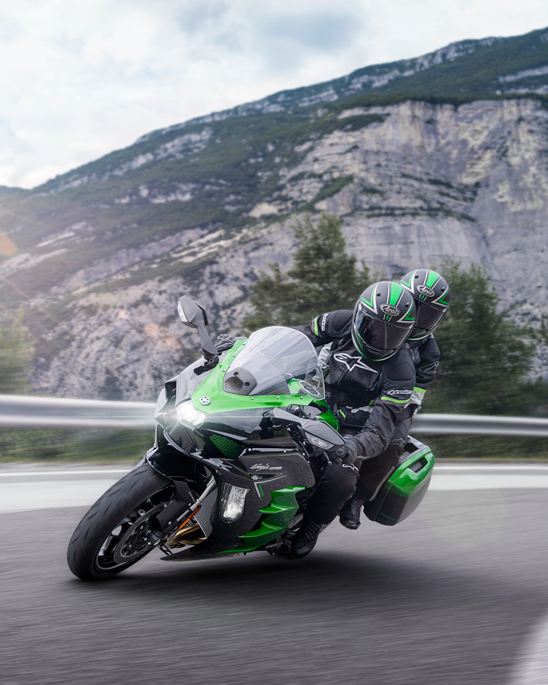 Luxury and power. The updated 2023 #NinjaH2 SX SE combines the