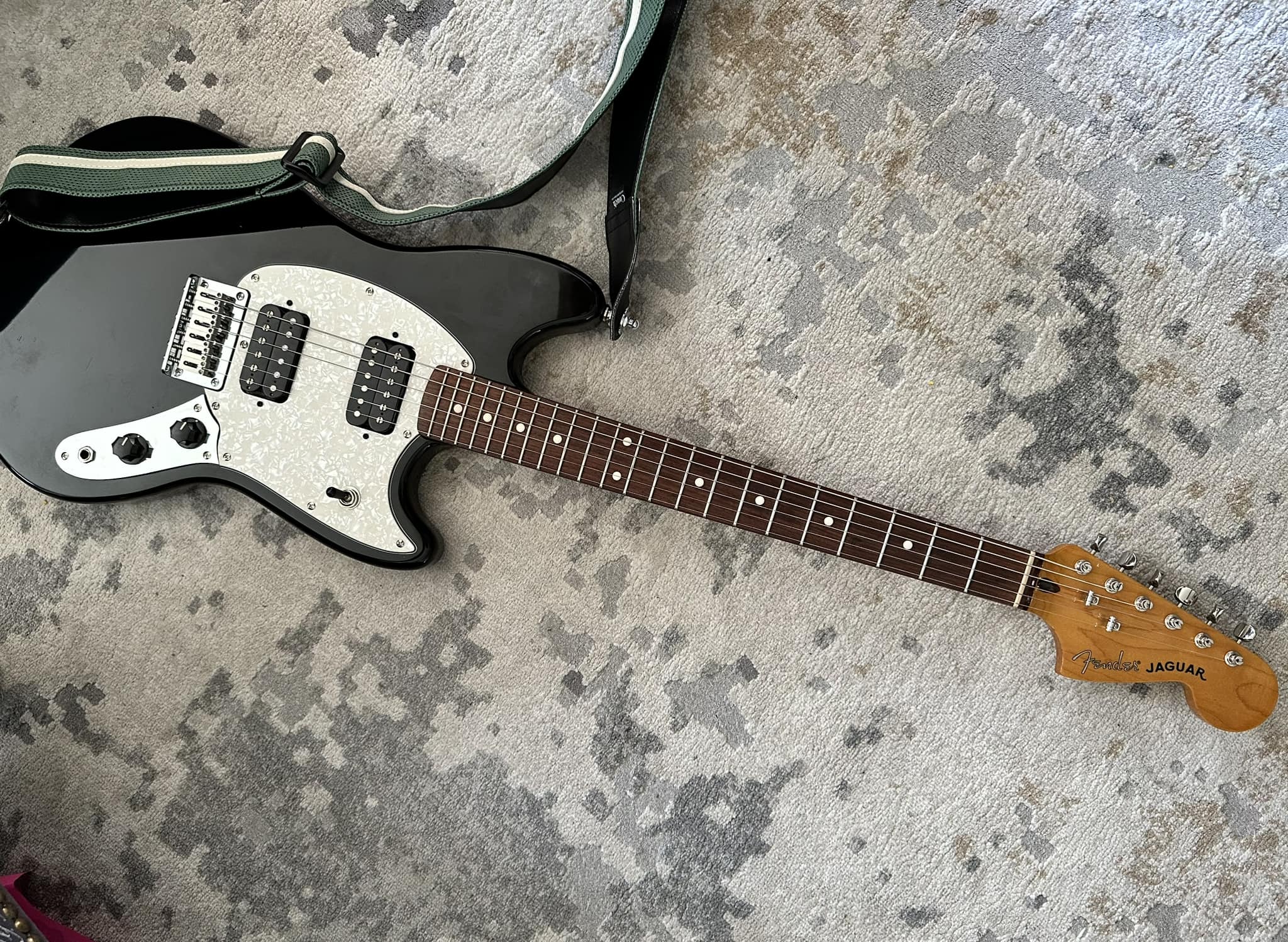 Here is my modded Squier Bullet Mustang I am planning to put some