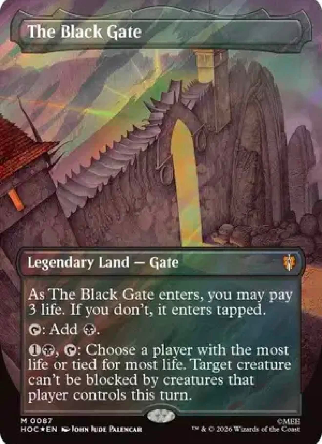 Dwarvish Reaver Cleaver foil and surge foils from The Hobbit set
