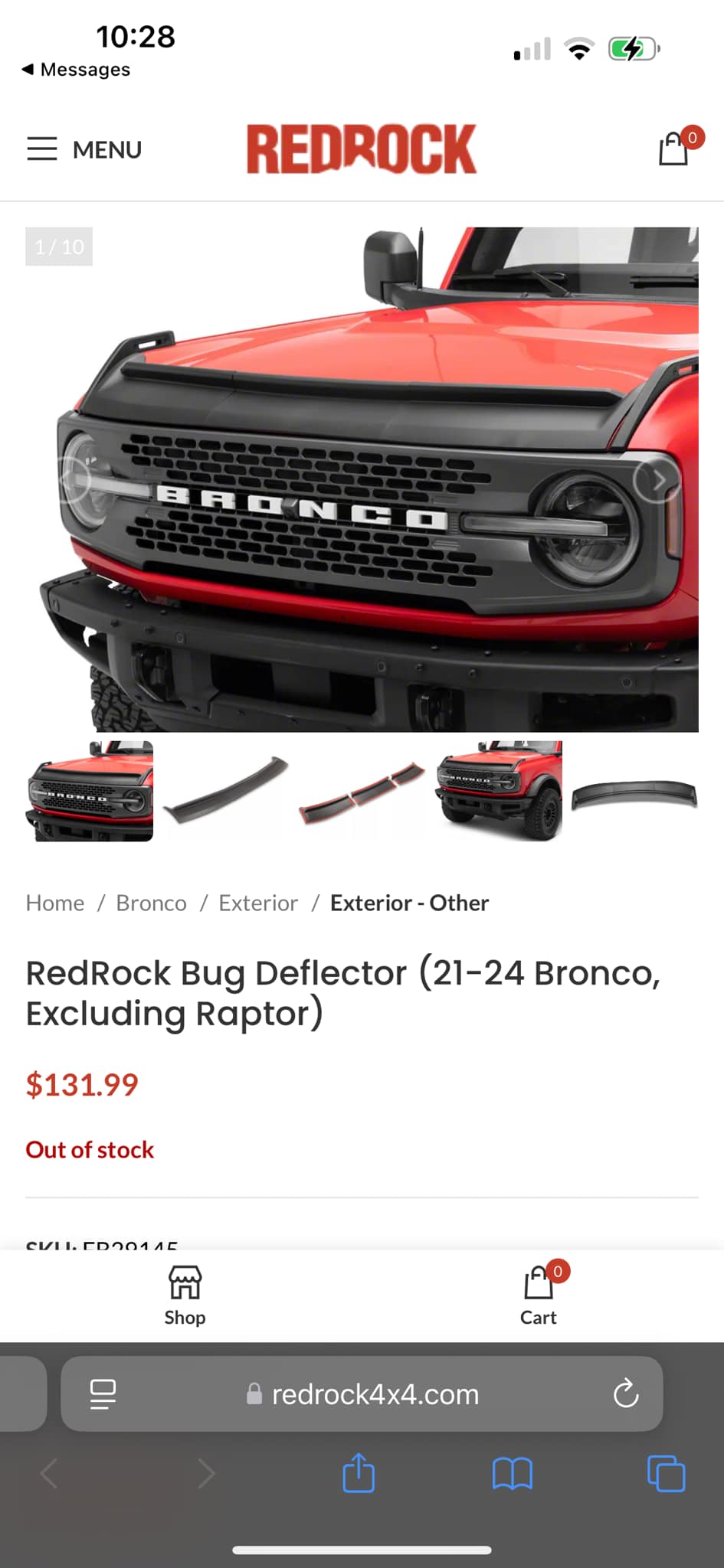 Hood Deflector Upgrade for Ford Bronco 4-Door & 2-Door