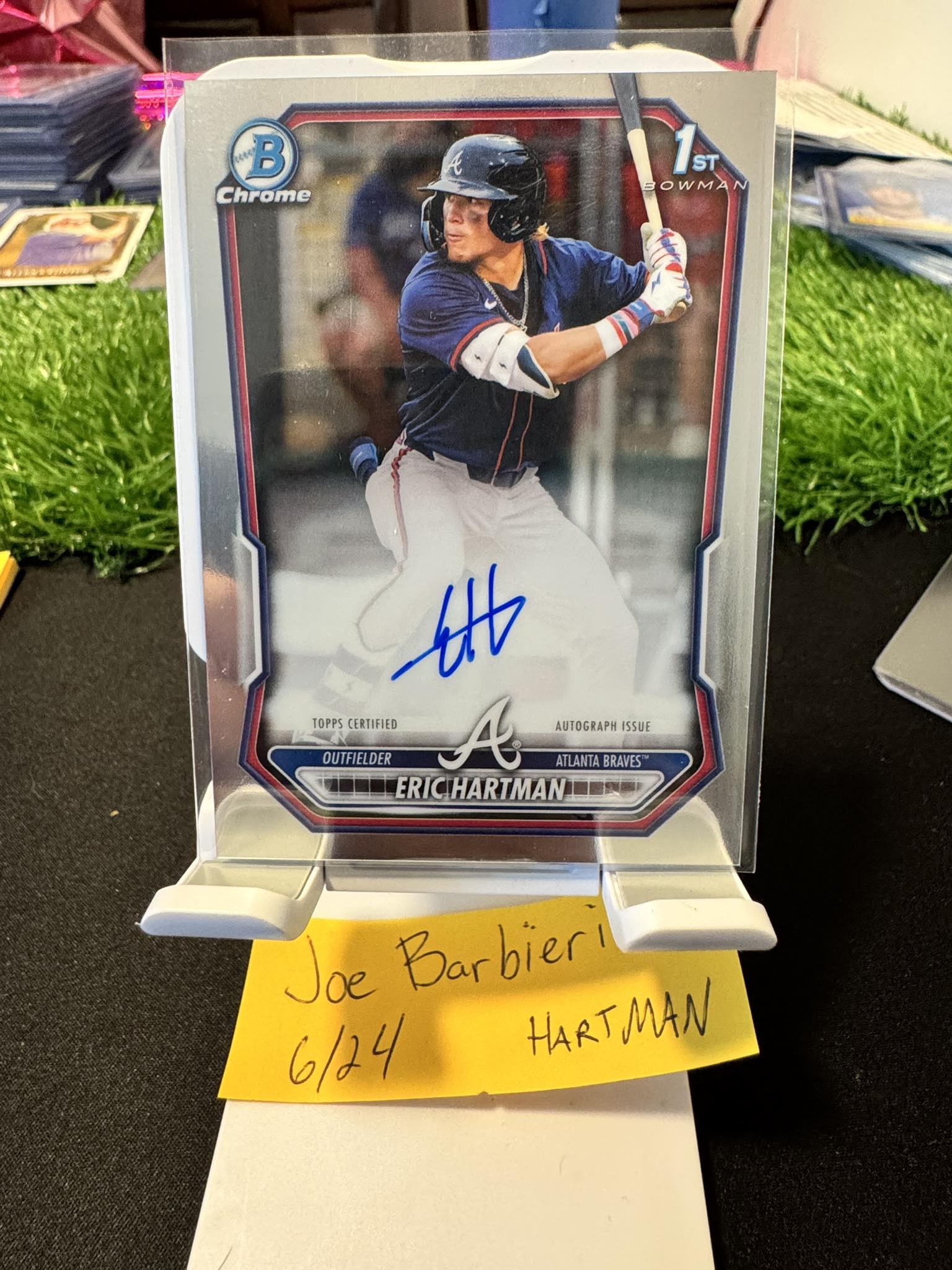2026 Bowman Eric Hartman 1st Bowman Chrome autograph card