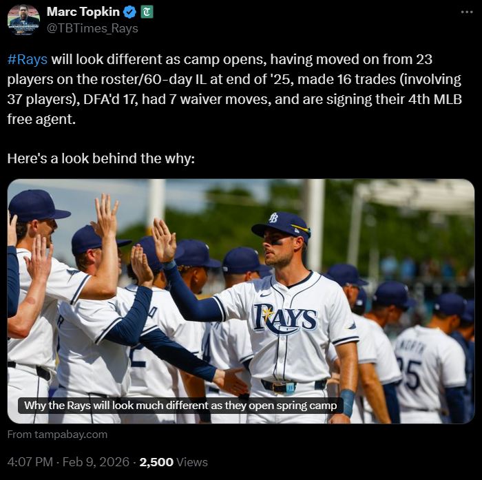 Tampa Bay Rays Fan Club | #rays will look different as camp opens ...