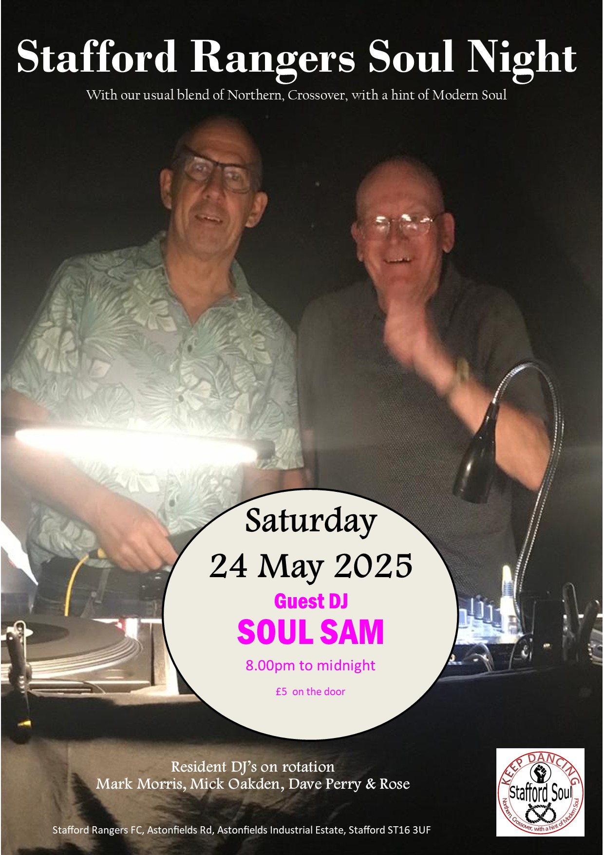 Mansefield House soul night | I spoke with Soul Sam yesterday; he is ...