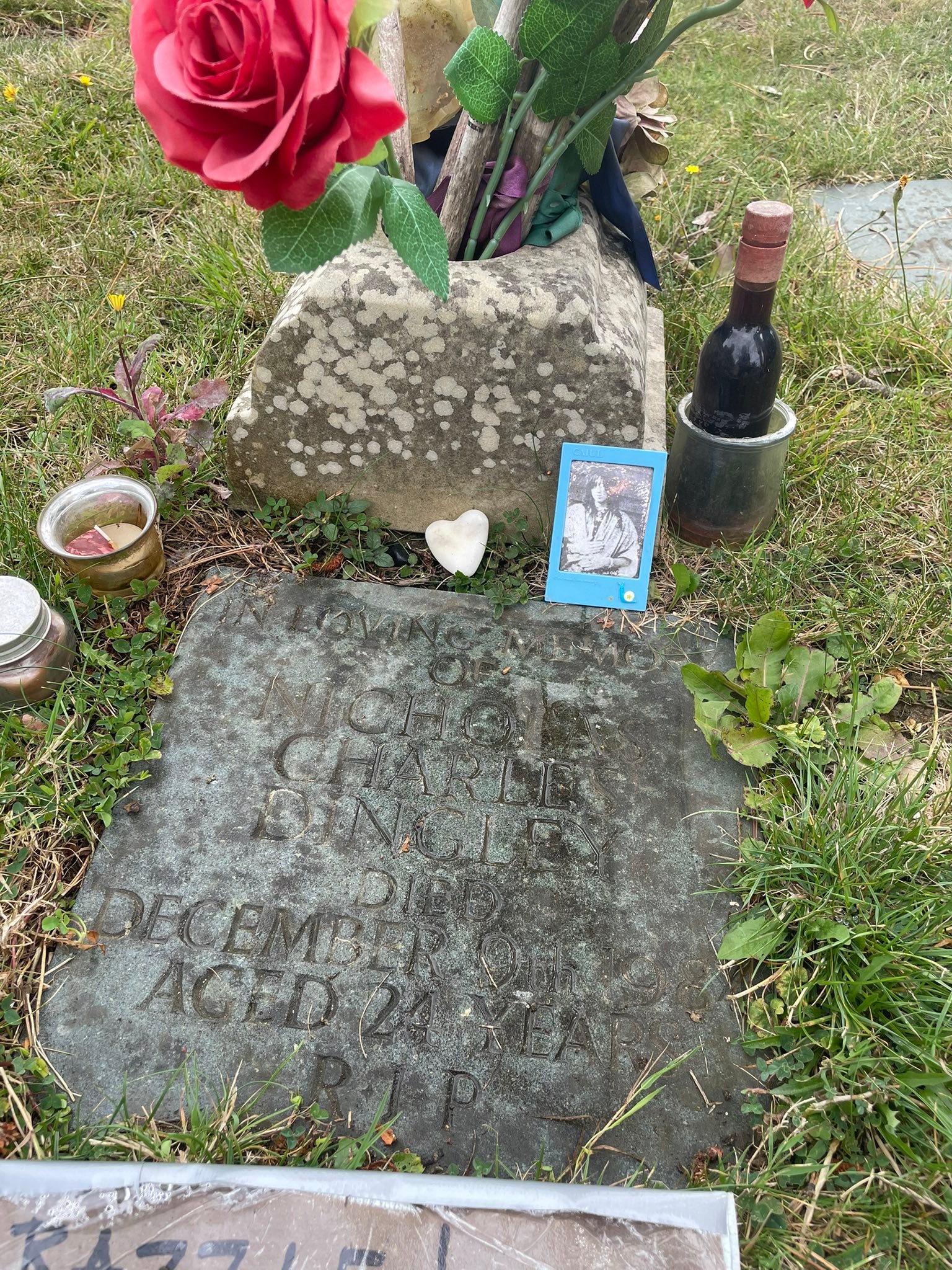 Razzle's grave on Isle of Wight