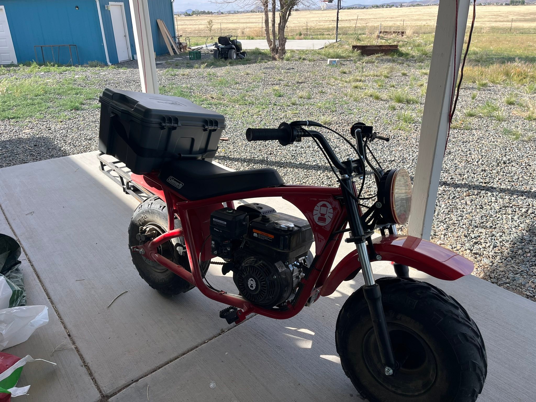 coleman mini bike fit in a 55 gl drum B200 Coleman Powersports CT100U Mini Bike,