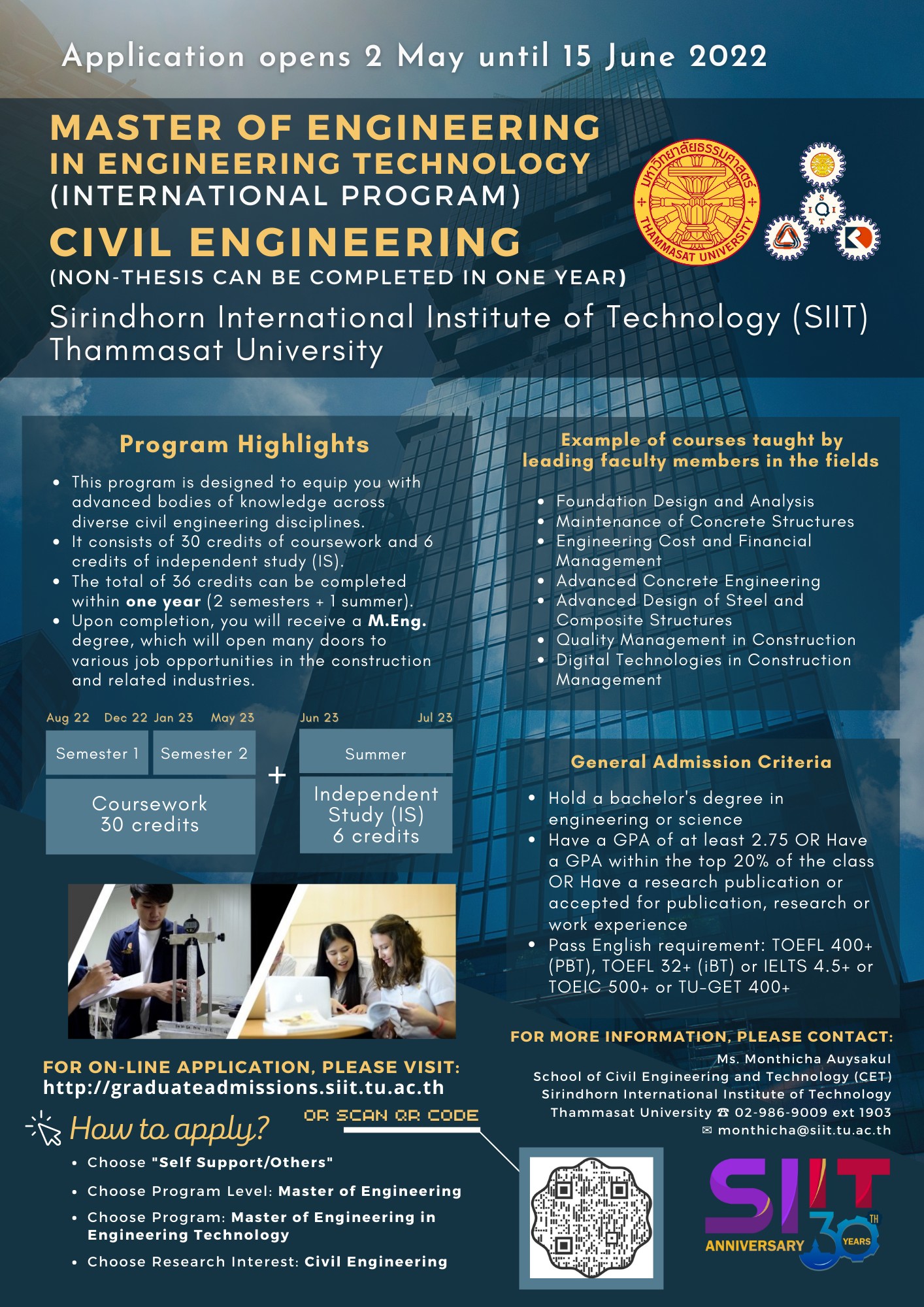 Sirindhorn International Institute of Technology (SIIT) - Application ...