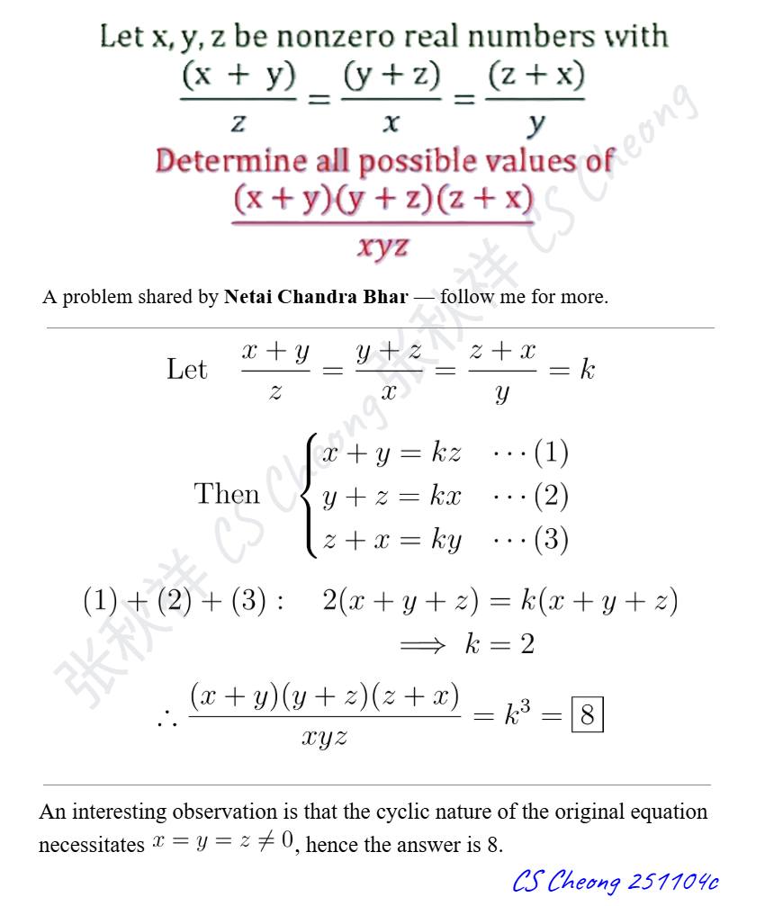 Letx,y,z Let be nonzero real numbers with （*+y） (*+)）_(+2）（2+