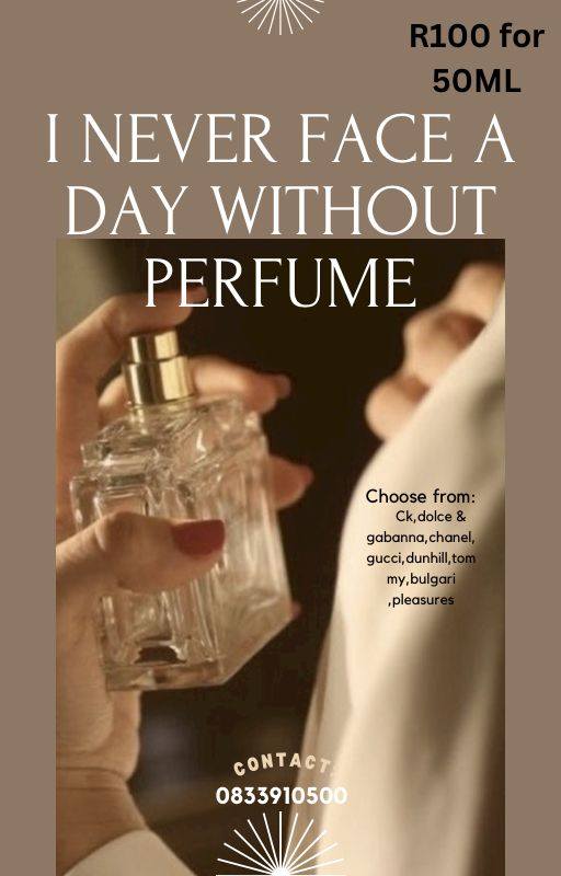 Port Elizabeth | Perfume R 100 per bottle for 50ml oil base contact ...