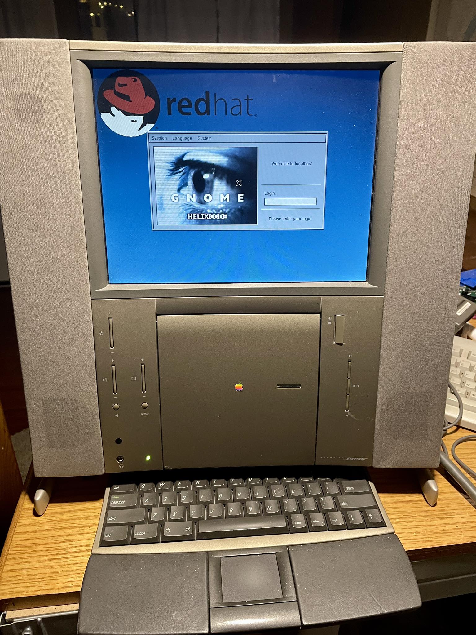 Remembering old projects on a 20th anniversary Macintosh with Redhat