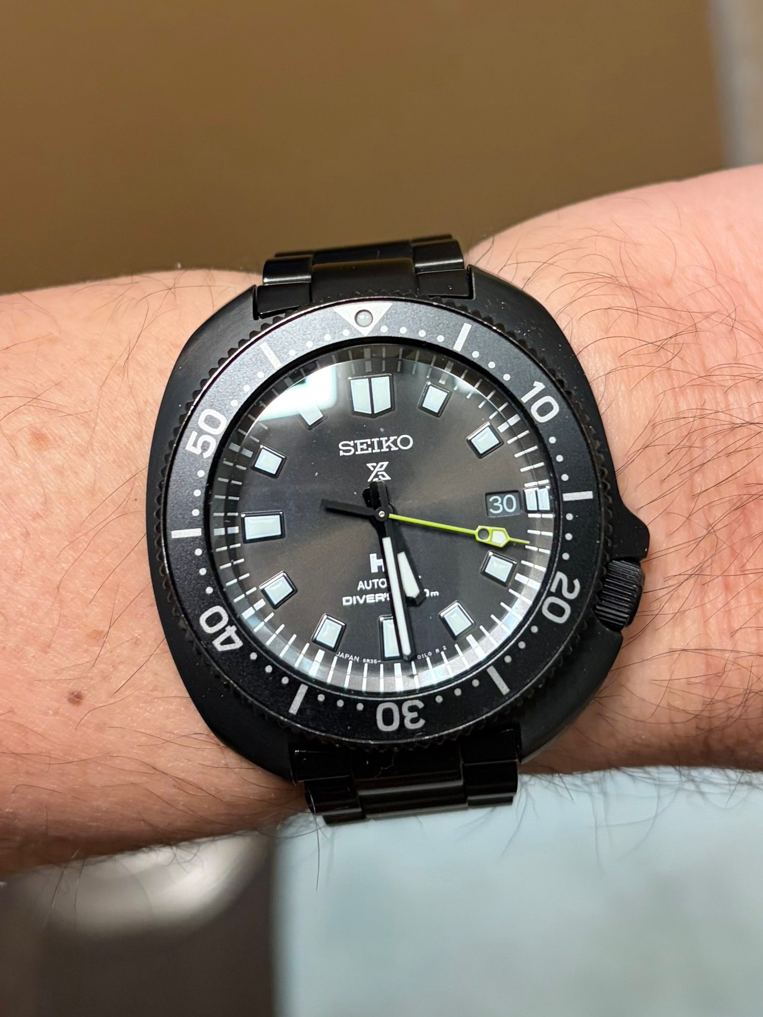 Cinturino In Gomma Nero Per Seiko Diver 7002, 6309, 7S26 &ndash; Stile Sub Large