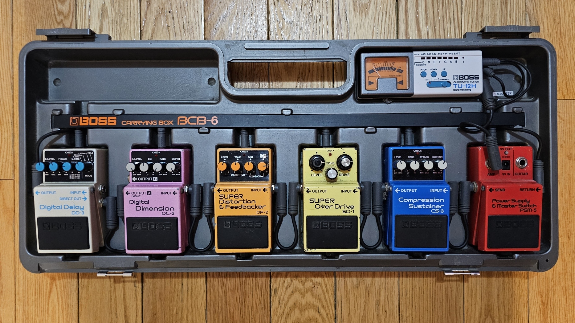 Boss BCB-6 pedal board setup and collection