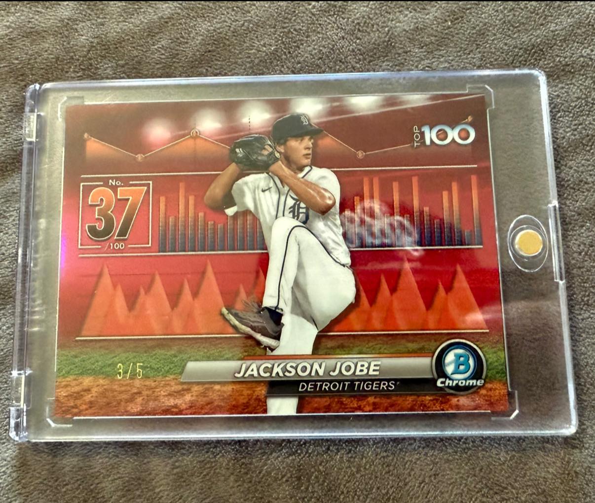 2024 Bowman chrome green refractor RC auto /99 Yoshinobu Yamamoto 