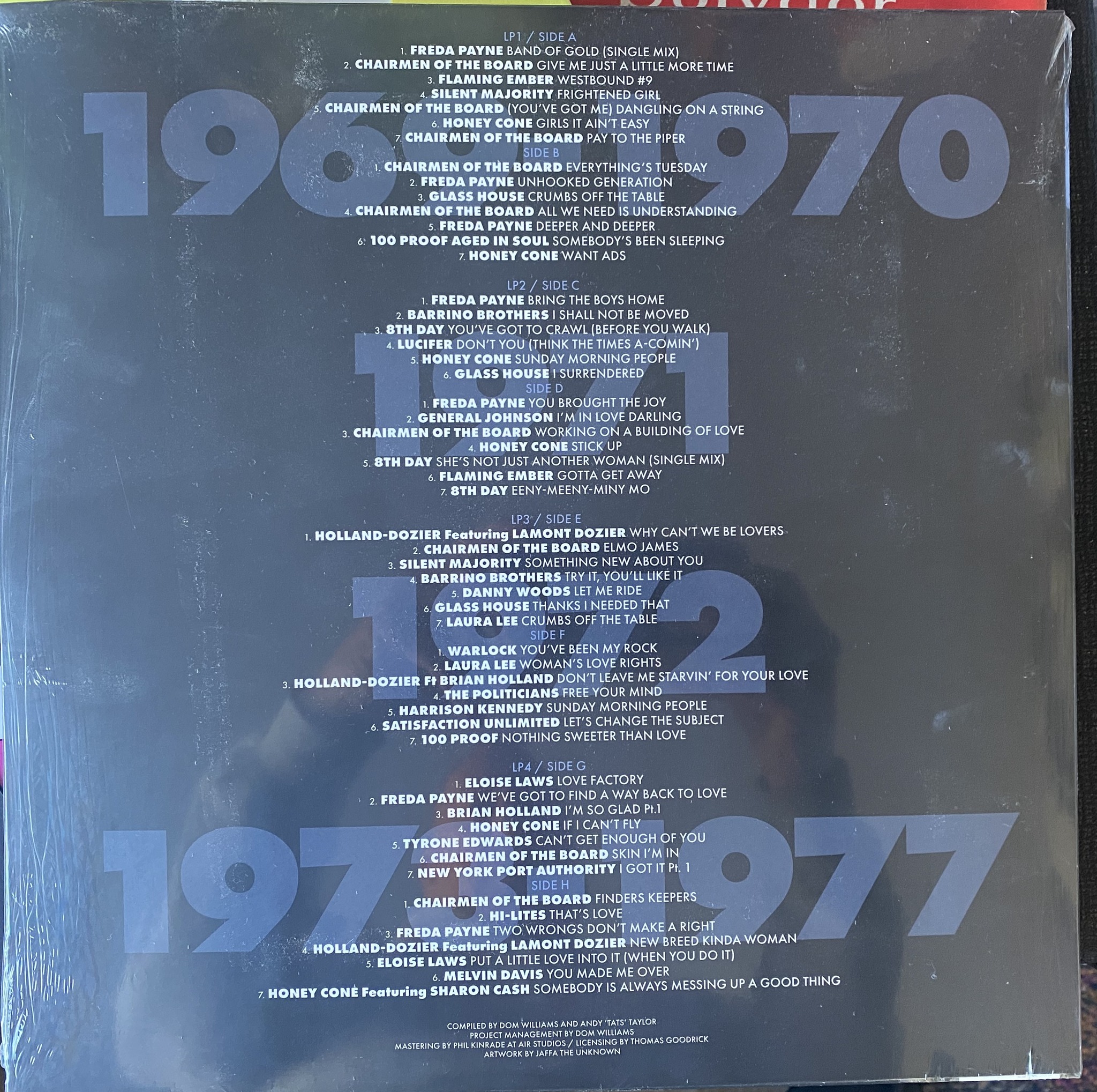 HOLLAND - DOZIER - HOLLAND Detroit 1969 - 1977. FOUR album set FOR 