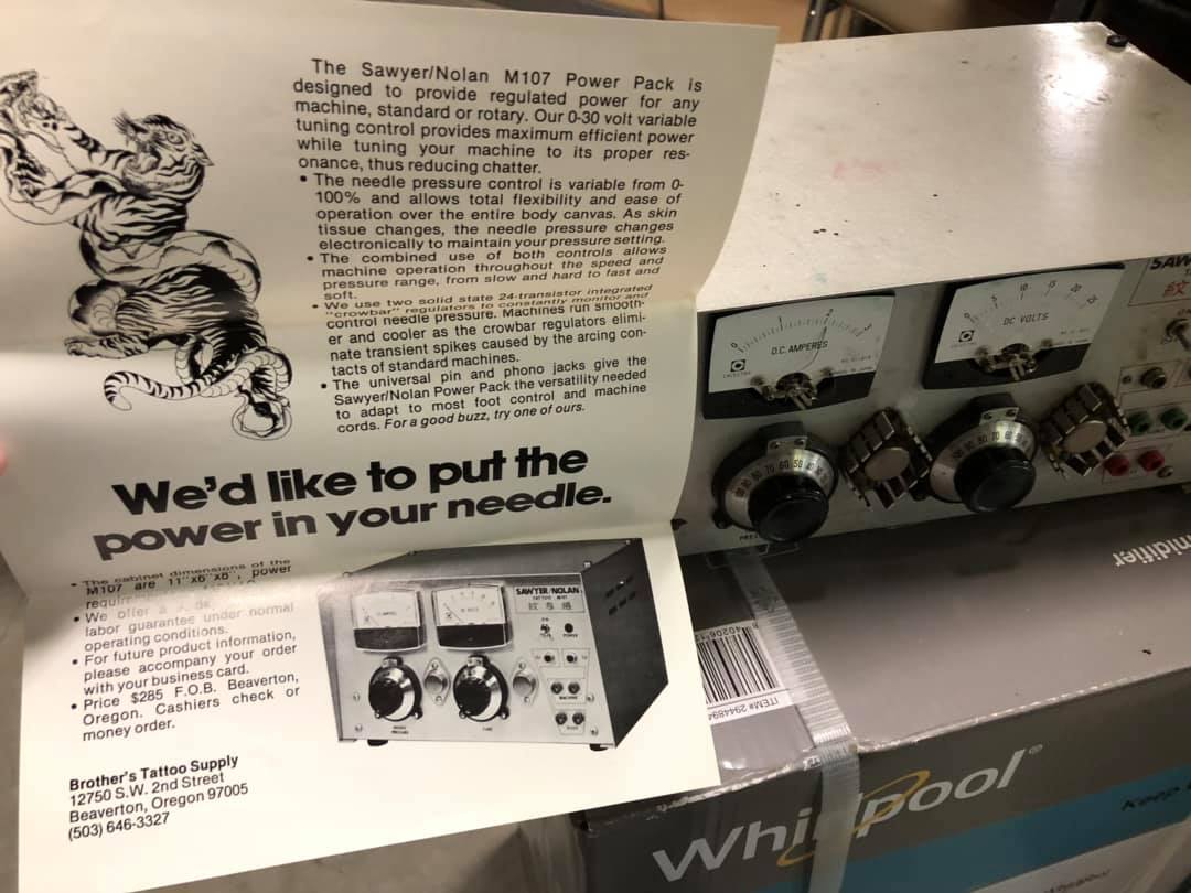 Vintage Tattoo Power Supply Discussion