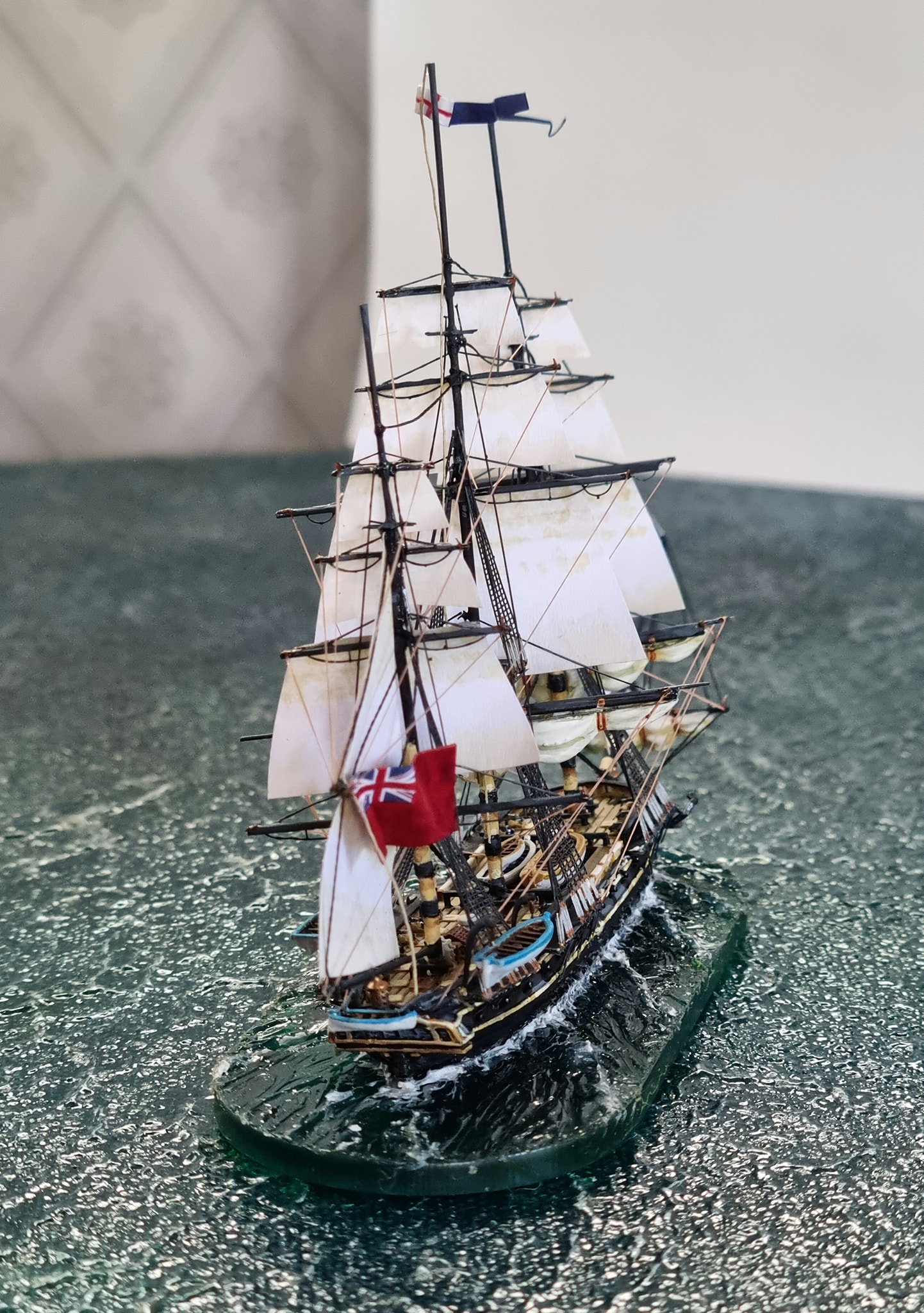 BLUE SHADOW - United States Navy Brig 1778 by Mamoli. The brig