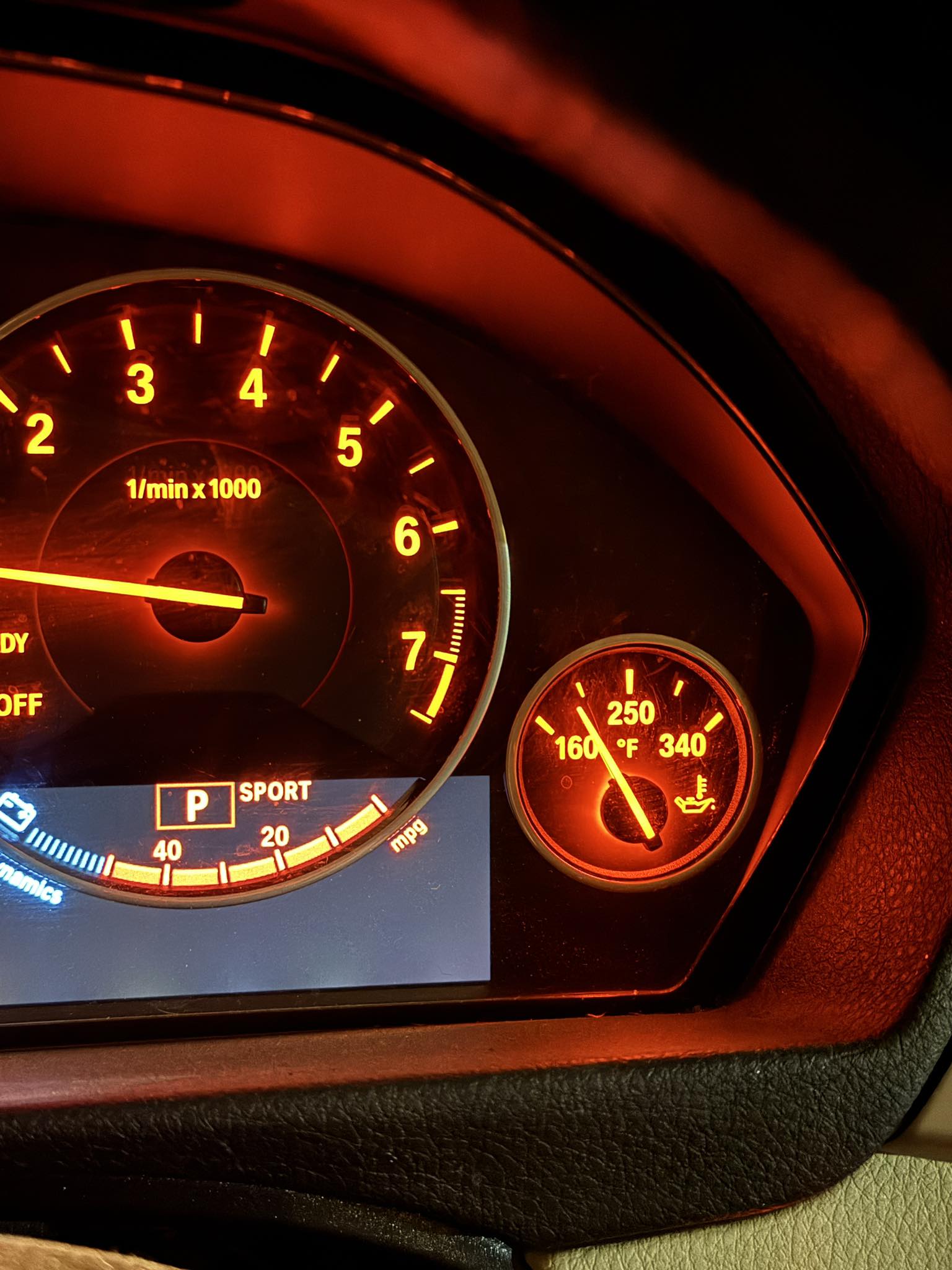Why is my BMW 328i xDrive temperature gauge reading low after