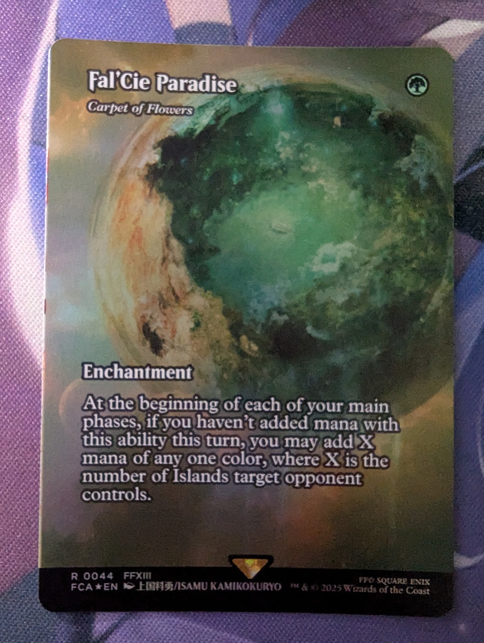 carpet of flowers mtg final fantasy Fal'Cie Paradise Magic card Fal'Cie Paradise Carpet