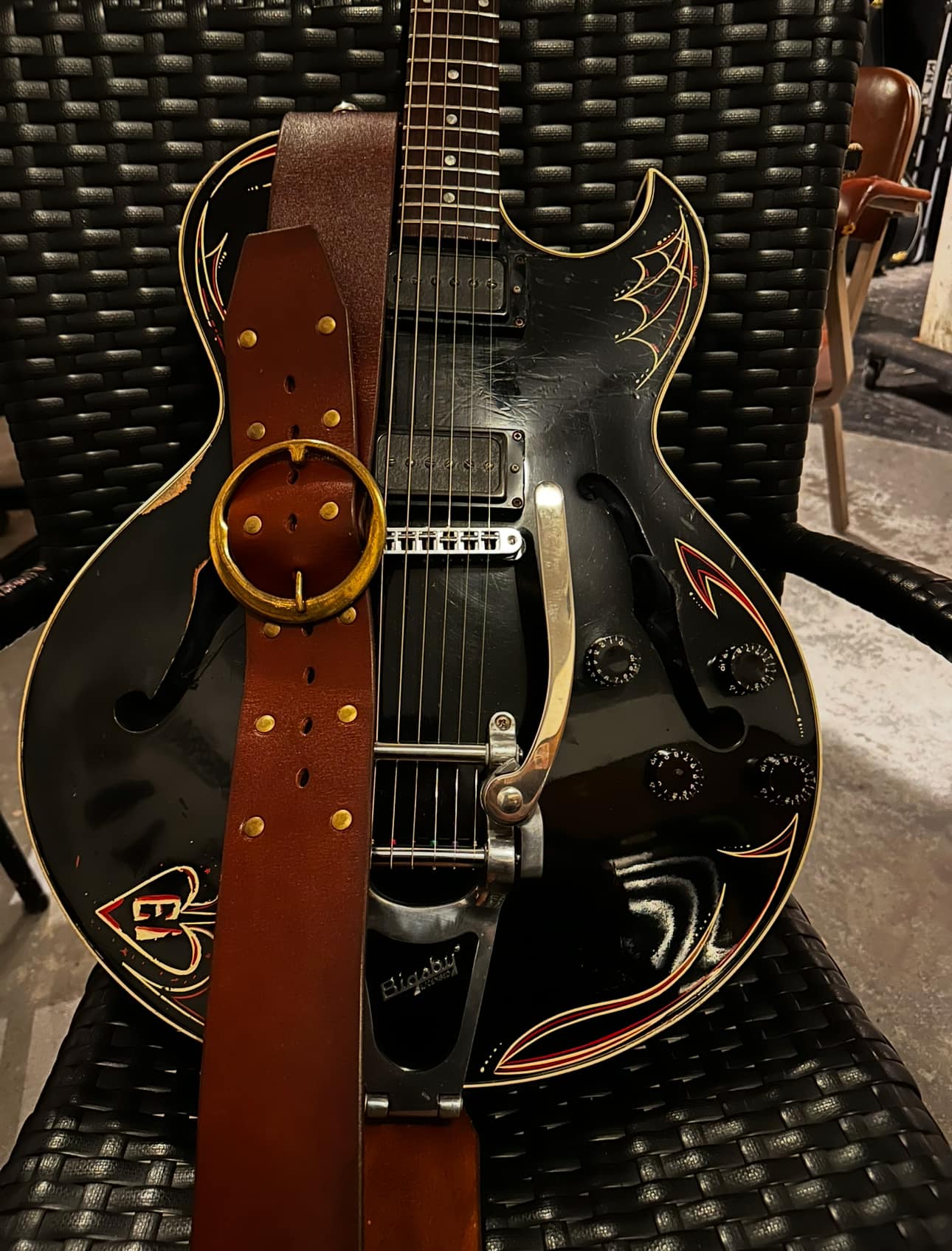 My trusty Gibson ES-135 with P90s and Bigsby