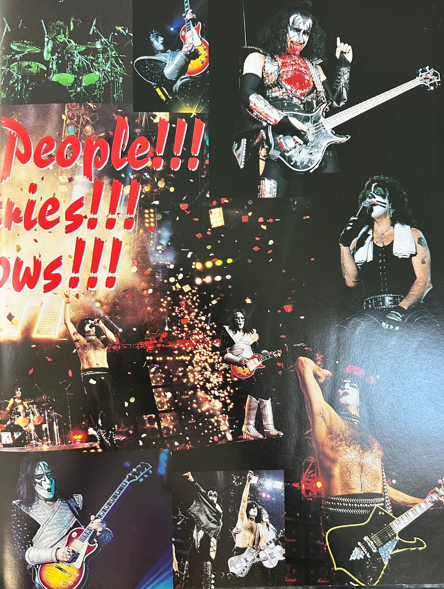Psycho Circus world tour 1998-1999 programme.