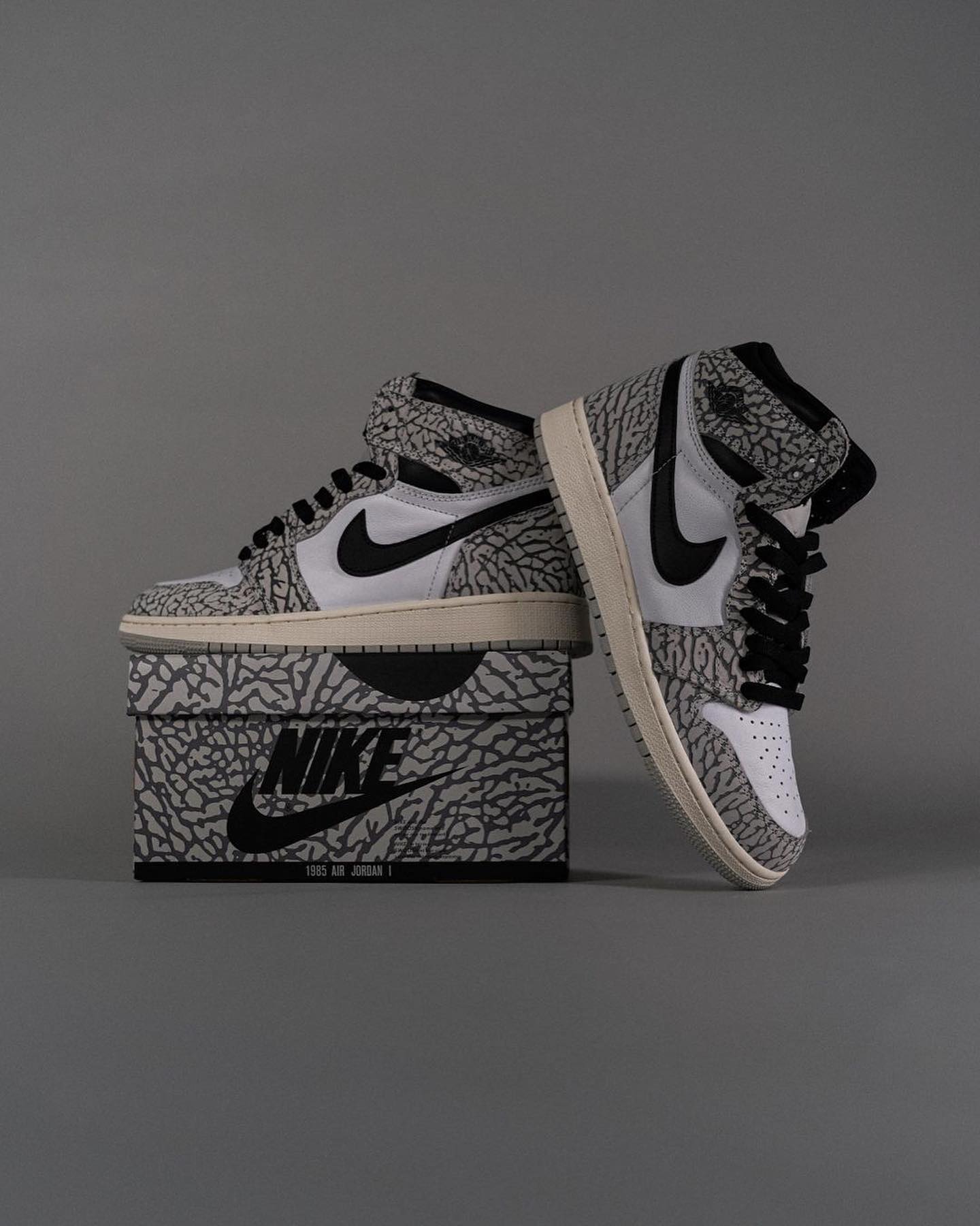 Elephant print adorns this latest Air Jordan 1 Retro High OG. The 