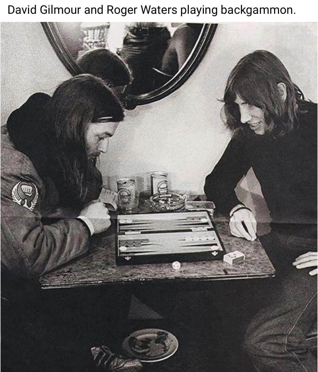 Roger Waters and David Gilmour - Pink Floyd - circa, 1969.