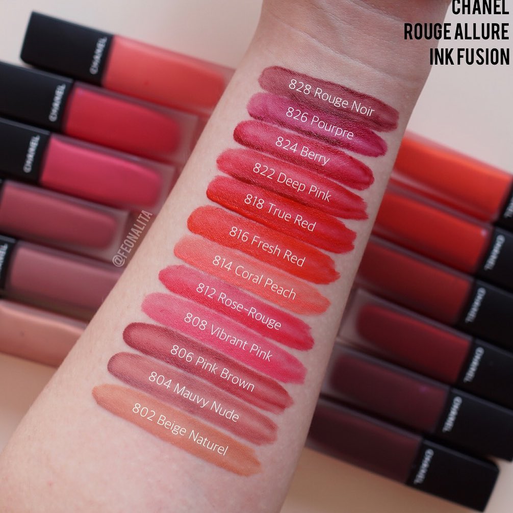 สวยยมากกกกกทุกสี CHANEL Rouge Allure Ink Fusion 12 เฉดสี คิสบอกเลย