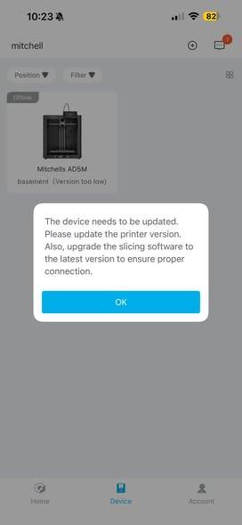 AD5X Flashforge User Group | Is there an update for the flashforge app ...