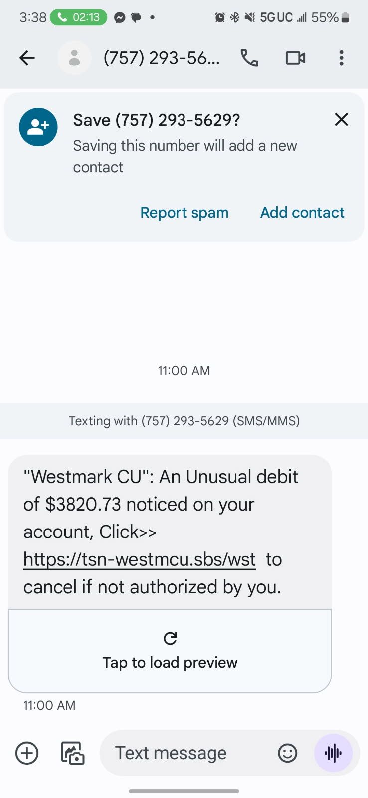 Wild new scam text to watch out for — it looks like it's from Bank