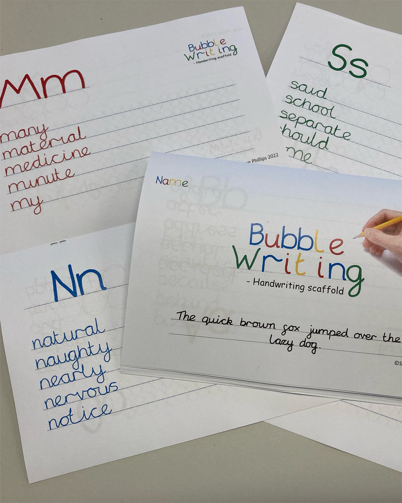 Bubble Writing Handwriting Scaffold | Facebook