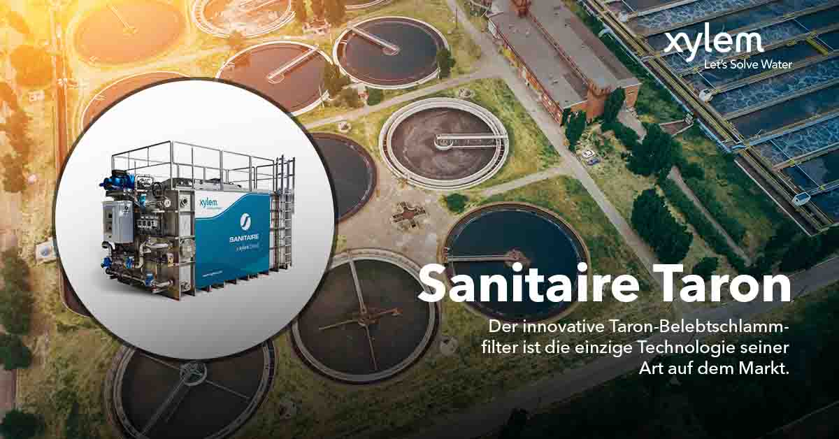 Xylem - Sanitaire Taron ist unser neuer Belebtschlammfilter, der eine ...