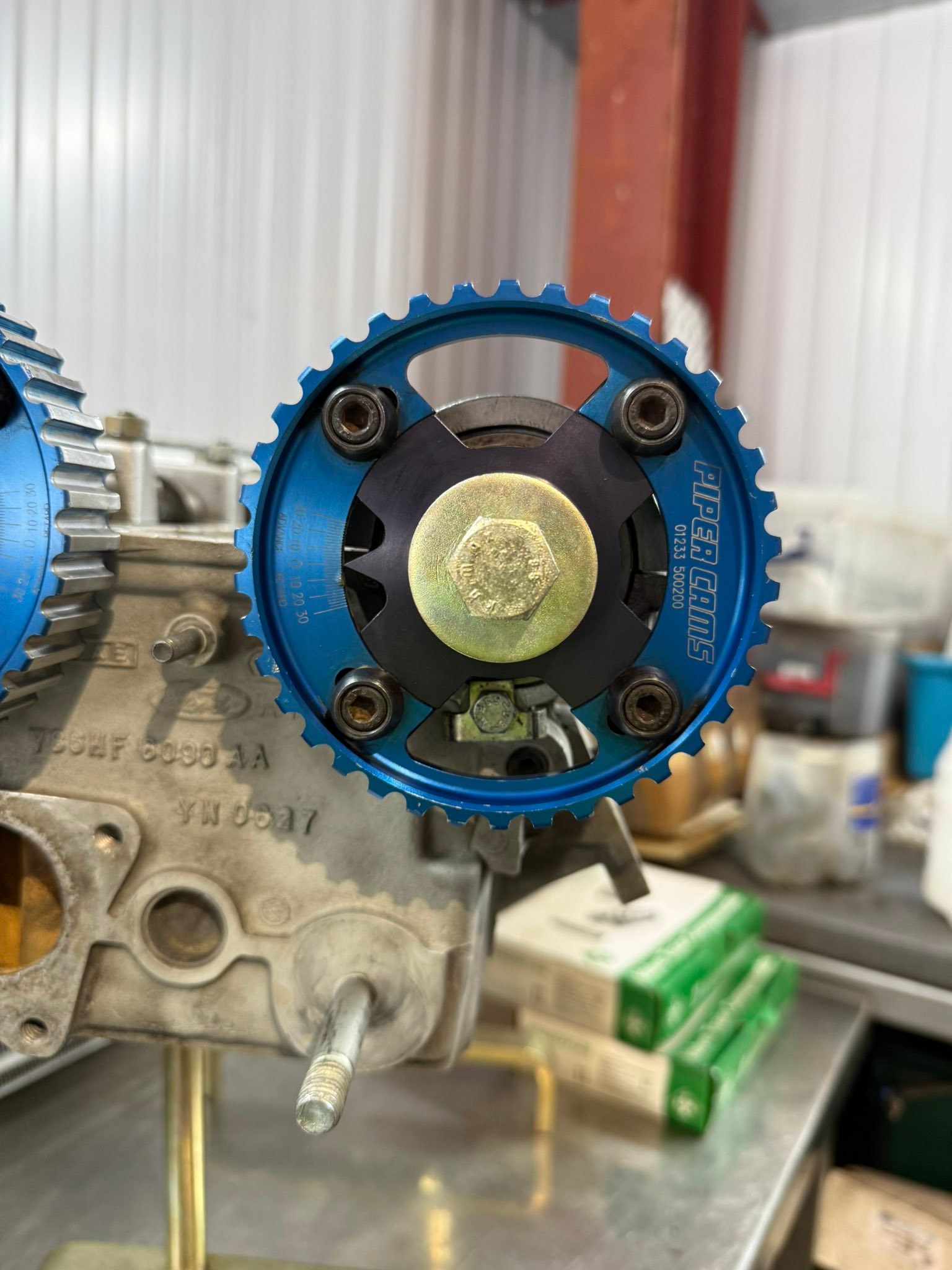 Honda Civic GX piston with Skunk2 stage II cam and manifold