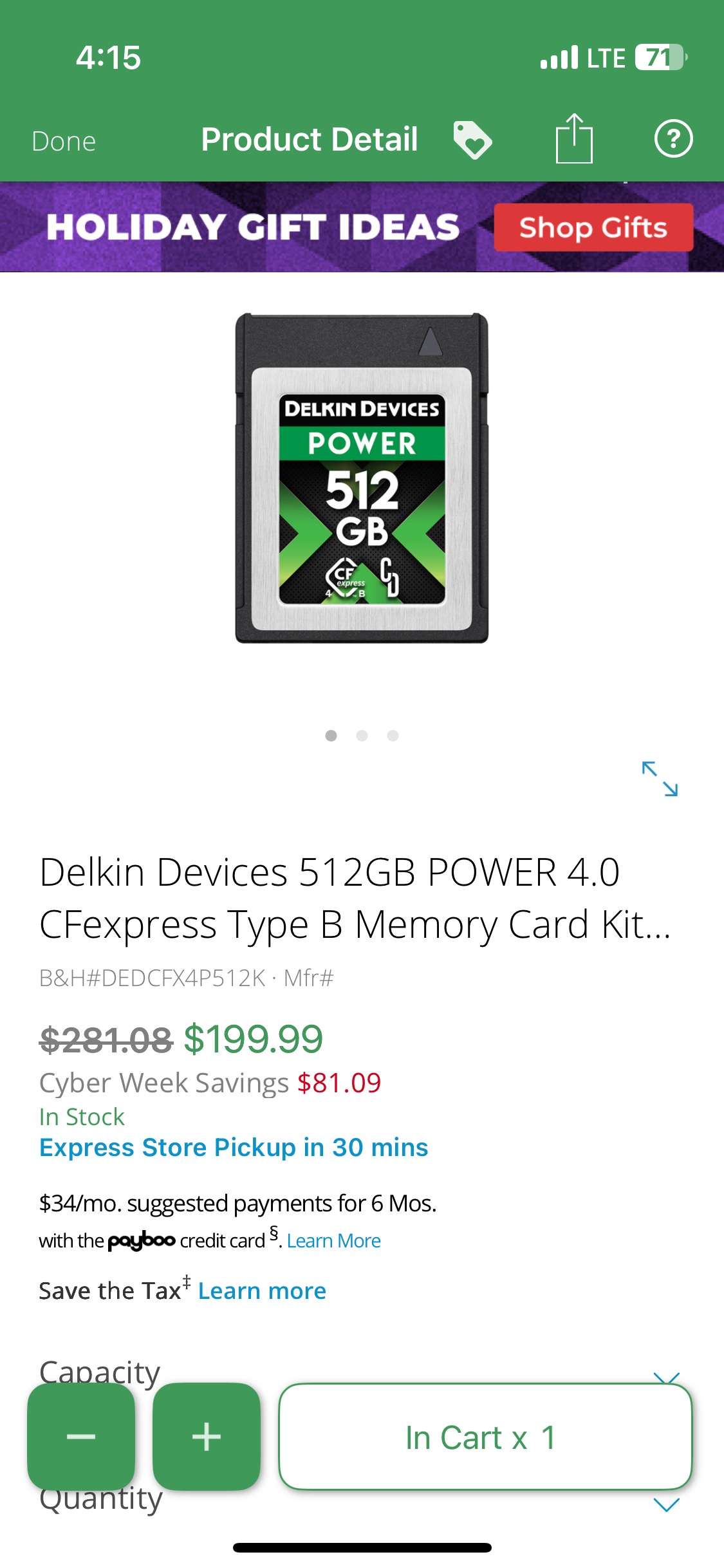 Which CFexpress card is better for Nikon ZR, OWC or Delkin