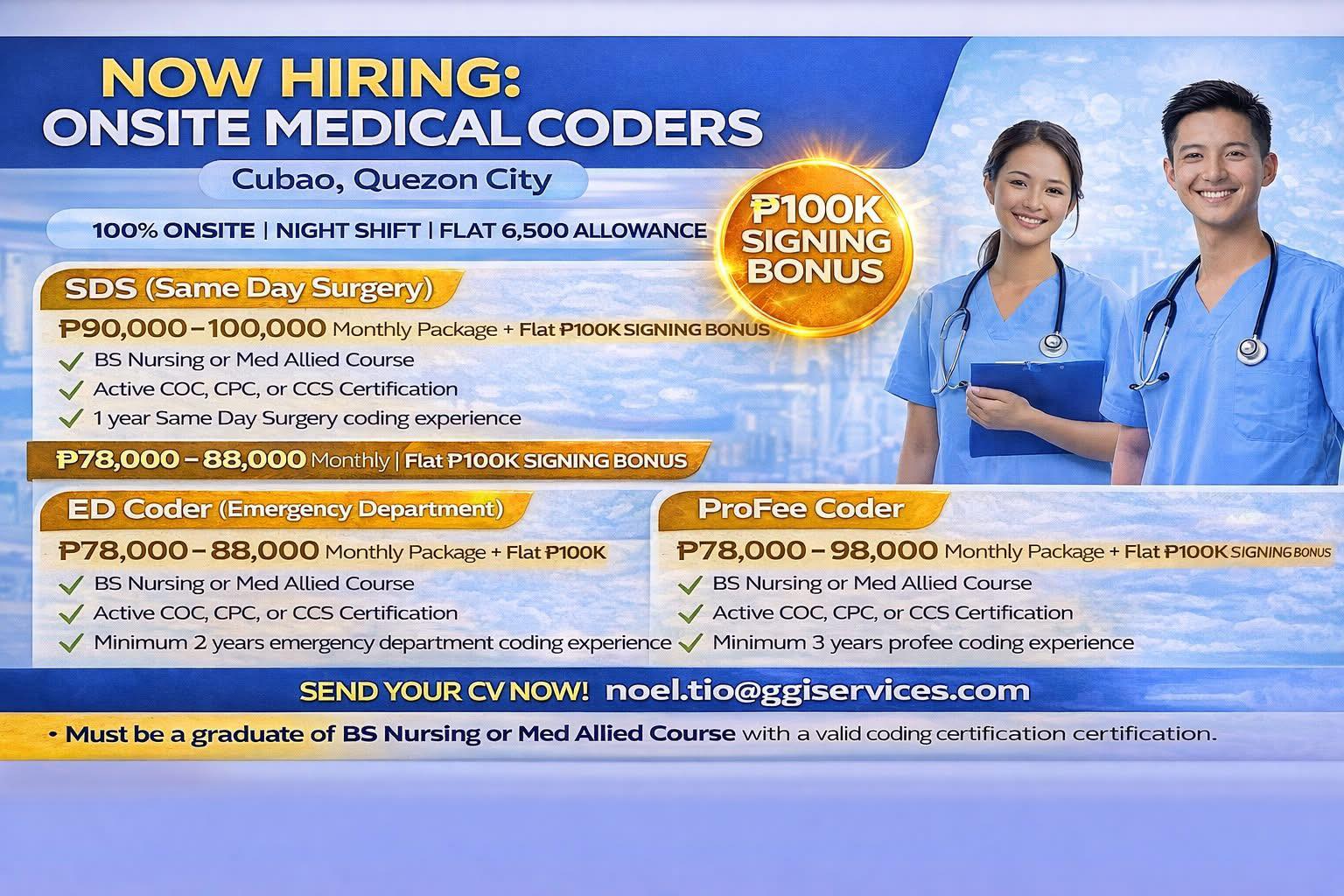 🚨 MEDICAL CODERS – HIGH-PAYING ONSITE ROLES (QC CUBAO) 🚨 | Facebook